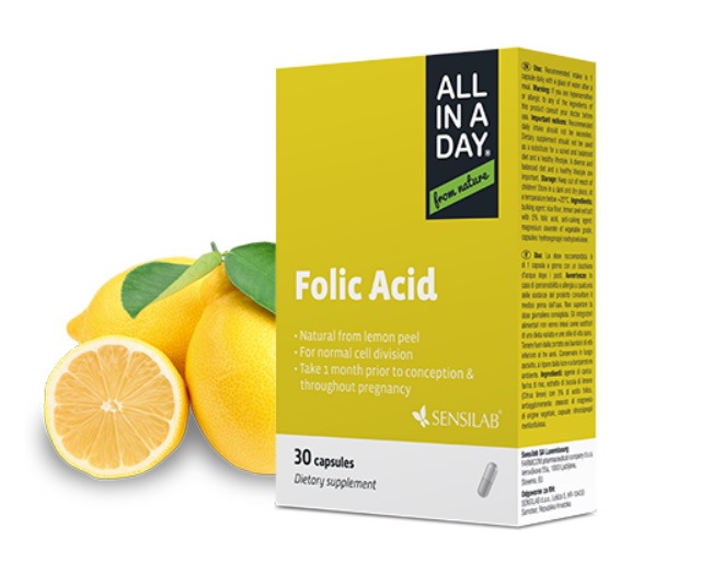 SensiLab ALL IN A DAY Acid folic pentru o sarcina fara griji